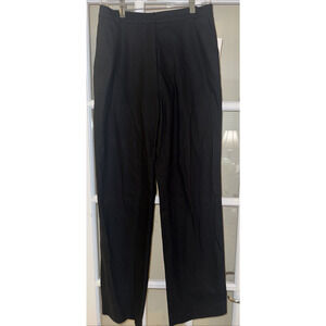 St. John Sport Marie Black Straight Leg Pants Size 8 Black Office Career NEW